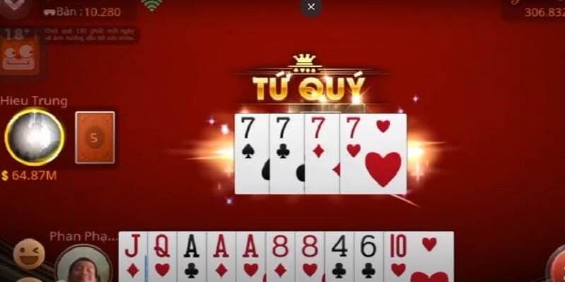 Lấy 4 đôi thông giúp bạn chặt tứ quý dễ dàng